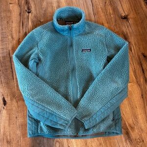 Patagonia Women’s Retro-X Fleece Sherpa Teal Jacket Size M